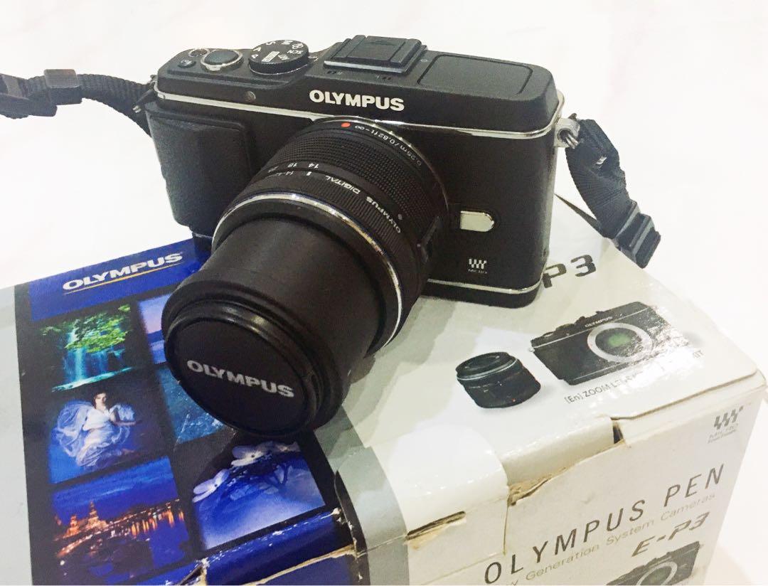 Olympus E P3 Pen Digital Camera With 14 42mm Lens Black Photography On Carousell
