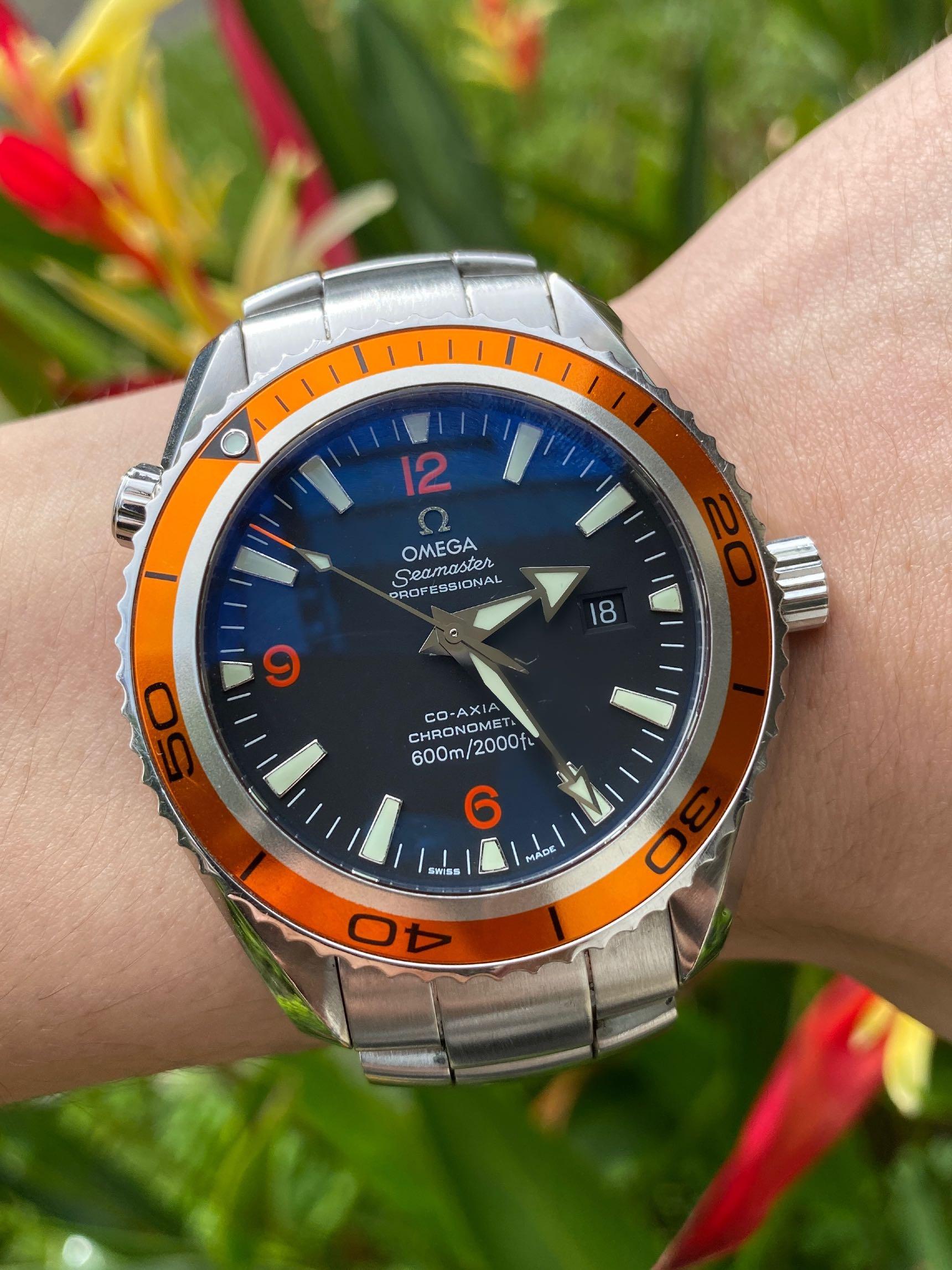 Omega planet new arrivals ocean 45mm orange