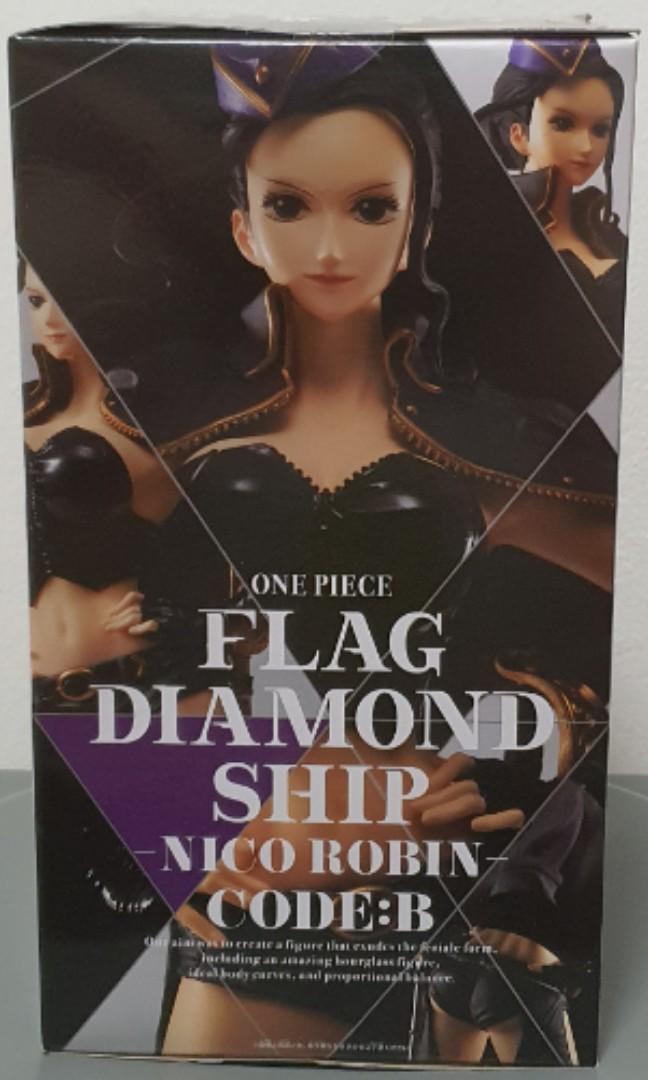 BANPRESTO ONE PIECE Flag Diamond Ship Nico Robin Figure EUR 15,00