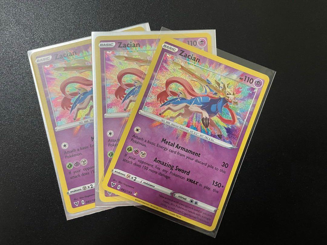 shuckle pokemon card value Zacian VSTAR 096/159 Crown Zenith Pokemon Card main image 1
