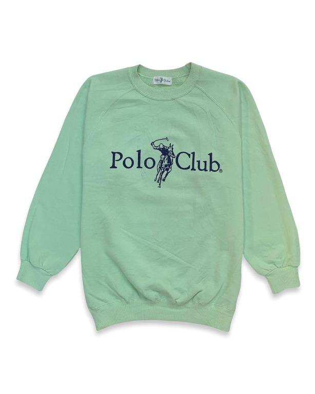 Polo Club Vintage Pullover Crewneck Shirt in aquamarine