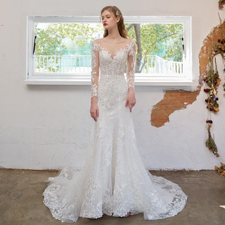 White bodycon clearance wedding dress