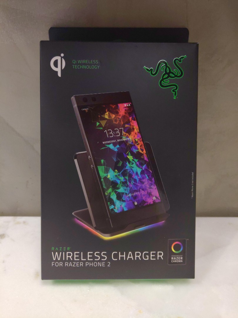 Razer Phone 2 Wireless Charger RGB LED, Video Gaming, Gaming