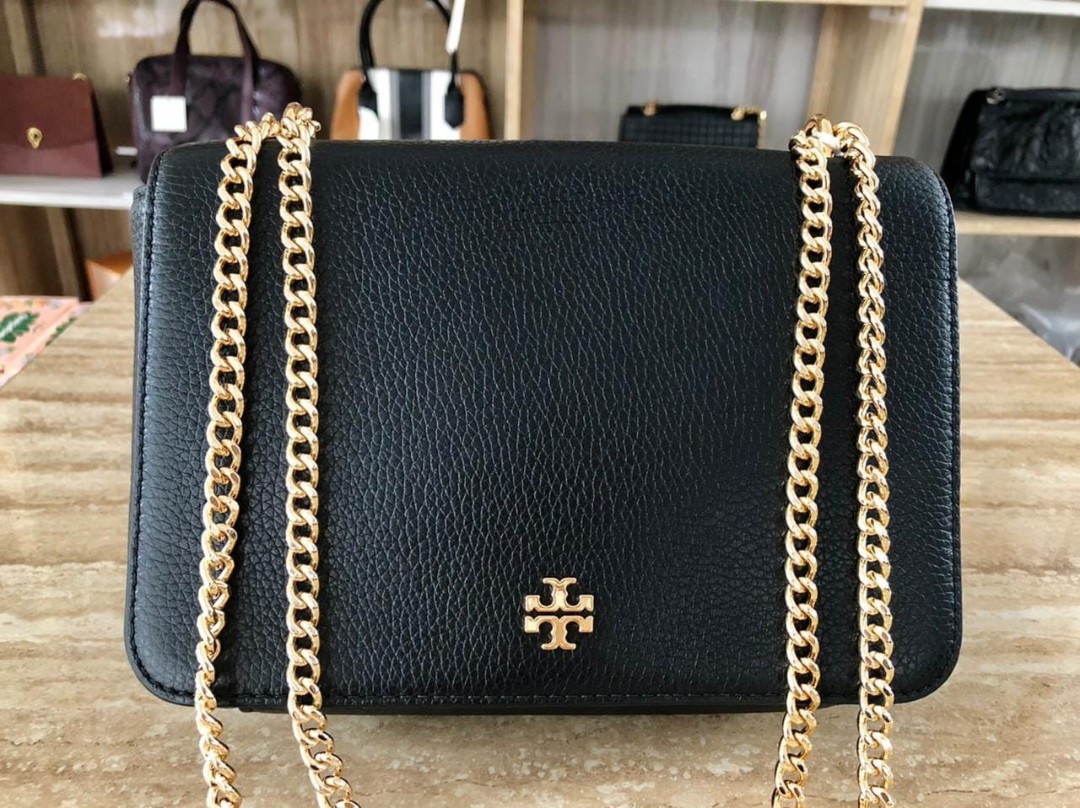 🔥Ready Supp🔥Tory Burch Carter Adjustable Shoulder Bag Black, Barang  Mewah, Tas & Dompet di Carousell