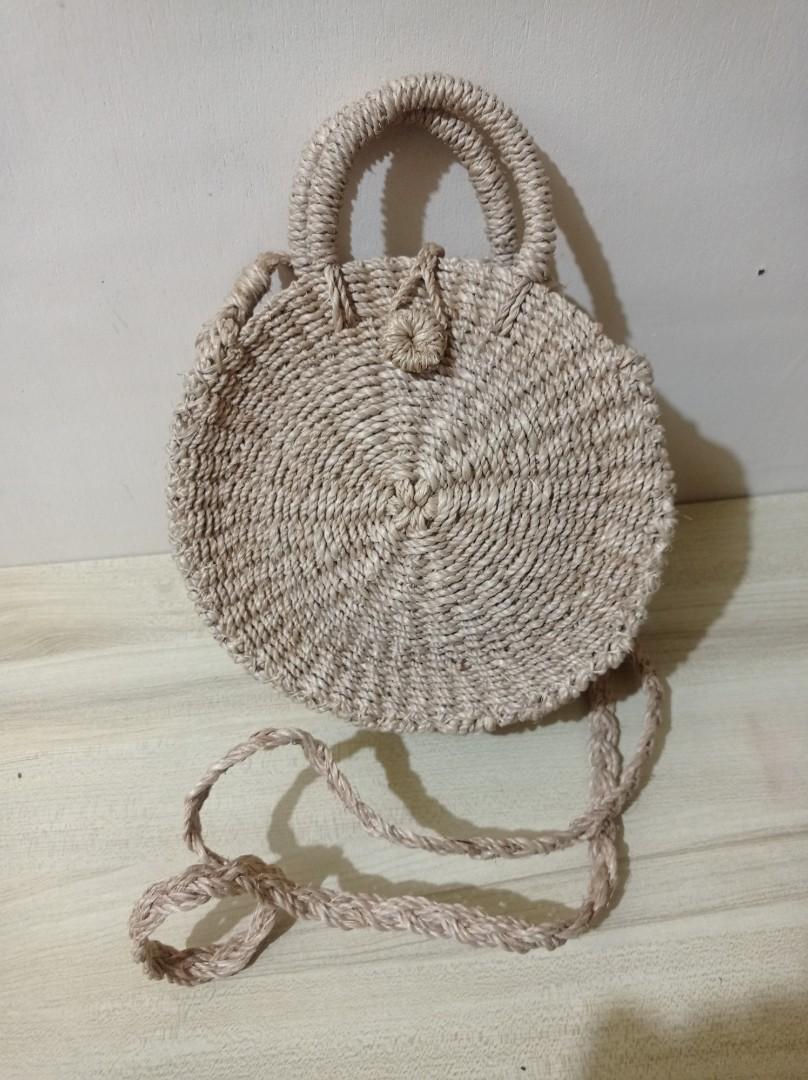 Round abaca new arrivals bag