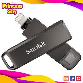 SanDisk iXPAND Luxe 64GB OTG Flash Drive Lightning USB Type C SDIX70N-064G