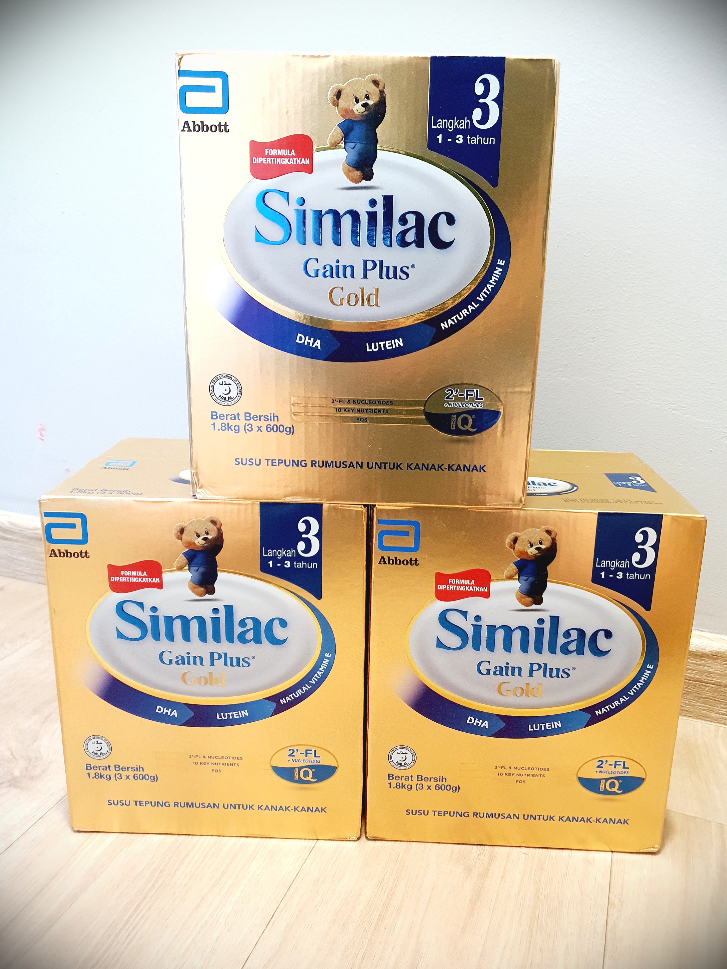 Similac Gain Plus Gold Step 3 1 8kg Refill Box Babies Kids Nursing Feeding Breastfeeding Bottle Feeding On Carousell