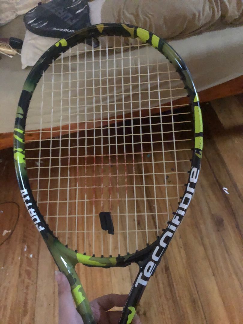 Tech Tennis Racket Technifiber Tennis Racket, Sports Equipment, Sports & Games, Racket and ...