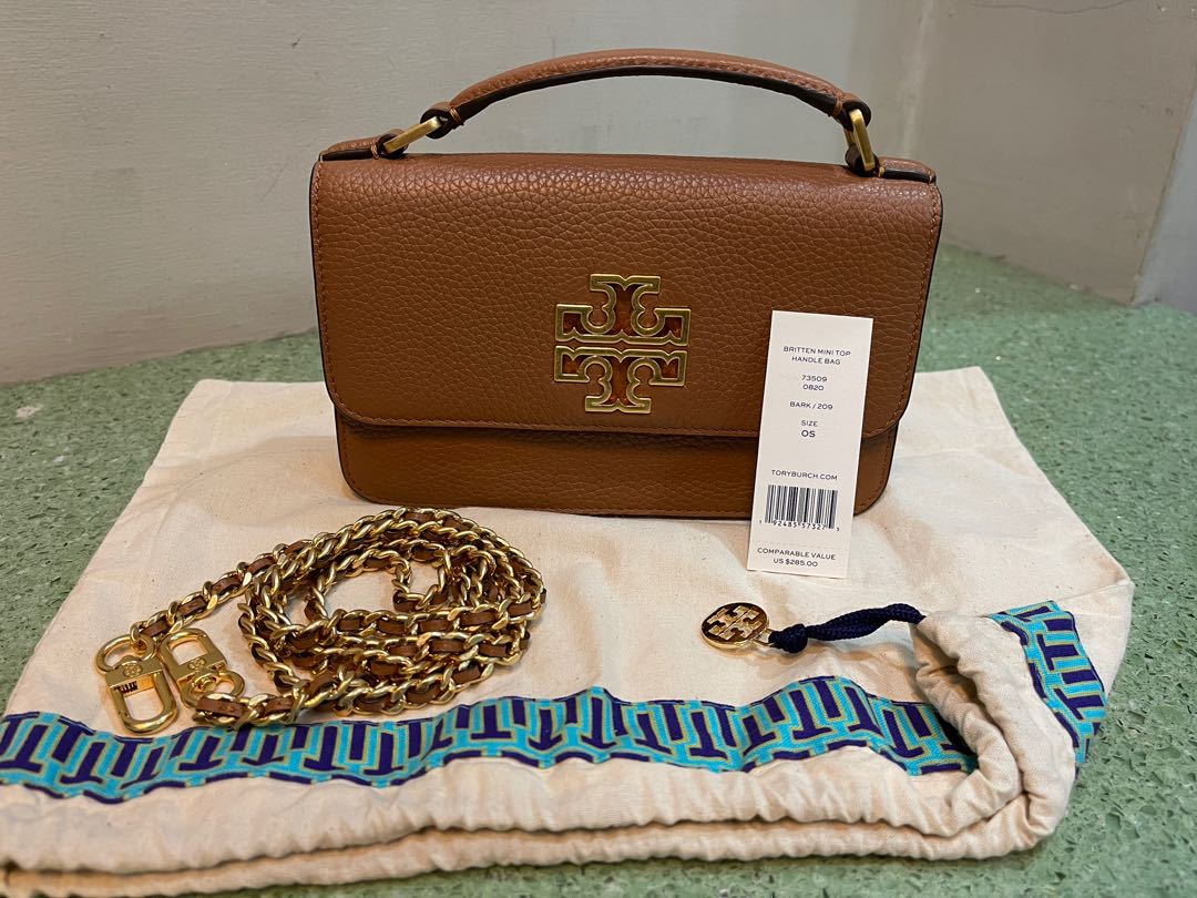 Tory burch britten mini top handle, Women's Fashion, Bags & Wallets,  Cross-body Bags on Carousell