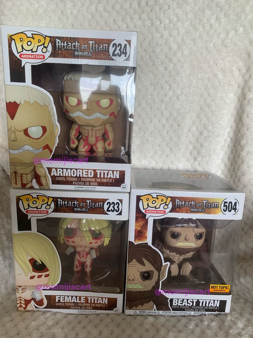 attack on titan vaulted funko pop