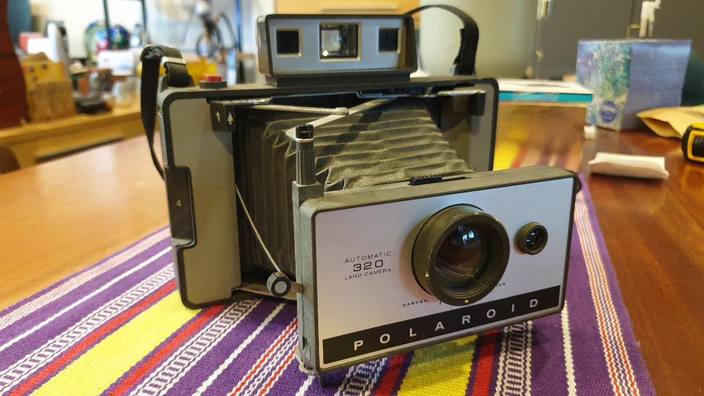 Vintage Polaroid 320 (Category: Cameras) located in Quezon City. Submitted by kingkongy (Listing ID 1107569439, Image 1). Description: Polaroid 320 Land Camera In working order works with fuji FP-100c and FP-3000B Film note the cover is for a 104 land camera but still works and is removable gcash/bdo.