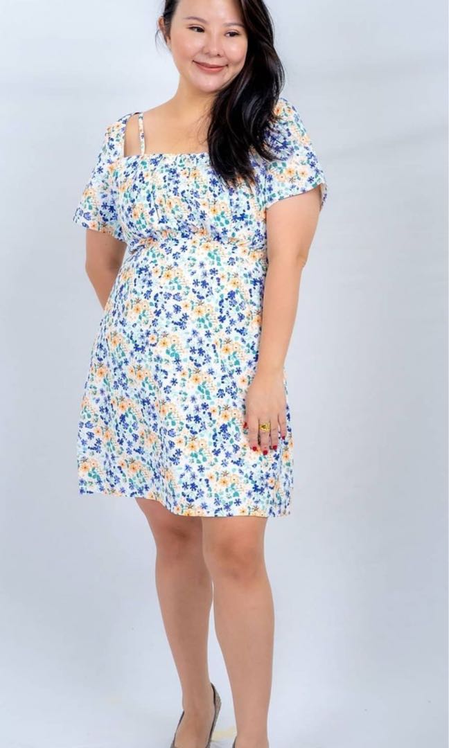 Floral dress size 16 clearance
