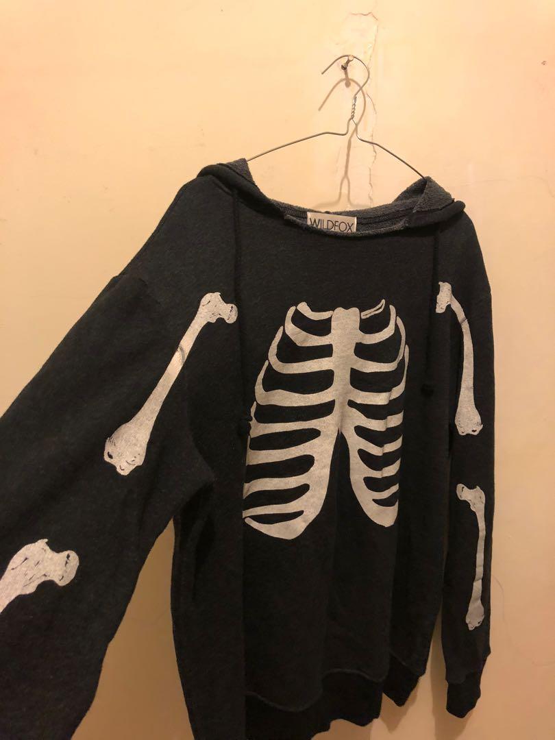 Wildfox on sale skeleton sweatshirt