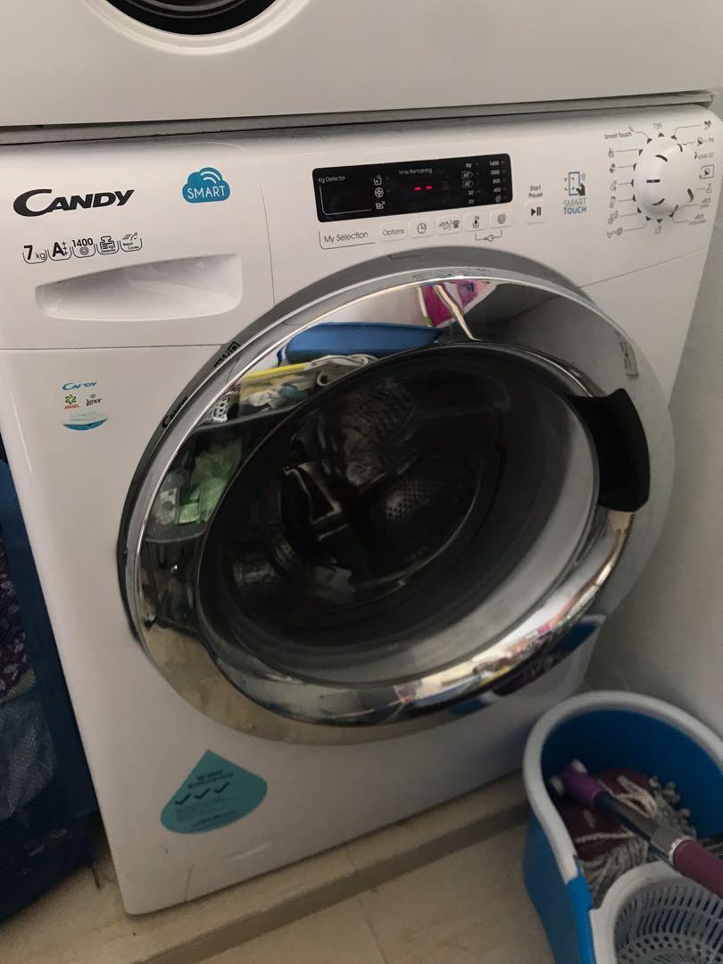 Within warranty, Candy washing machine 7kg front load, TV & Home