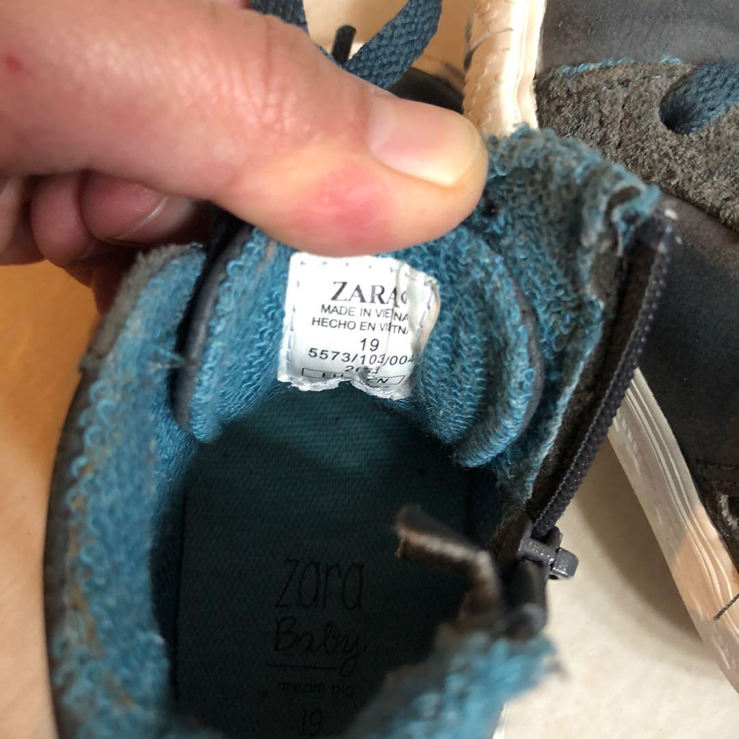 Zara baby boy size EUR 19 (Category: Babies & Kids Fashion) located in Baguio. Submitted by bleighmax (Listing ID 1107603684, Image 3). Description: Very good used condition Size EUR 19 (14 cms outsole).