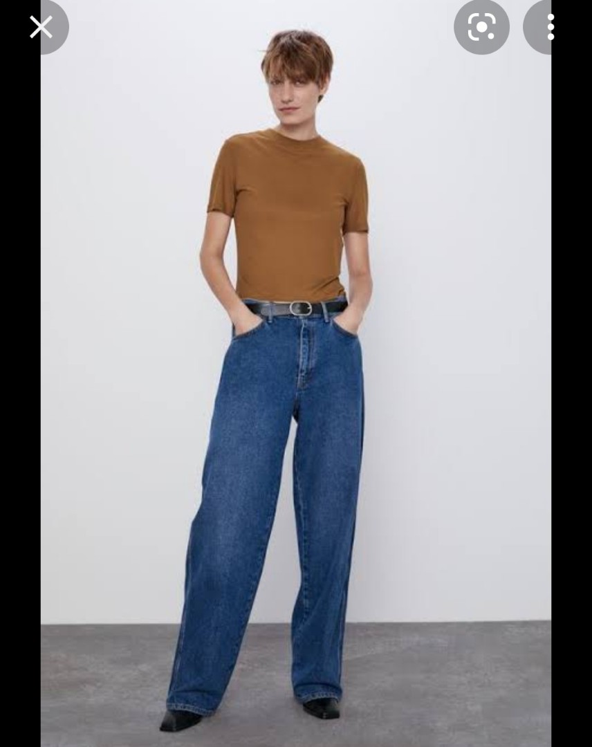 zara high neck top