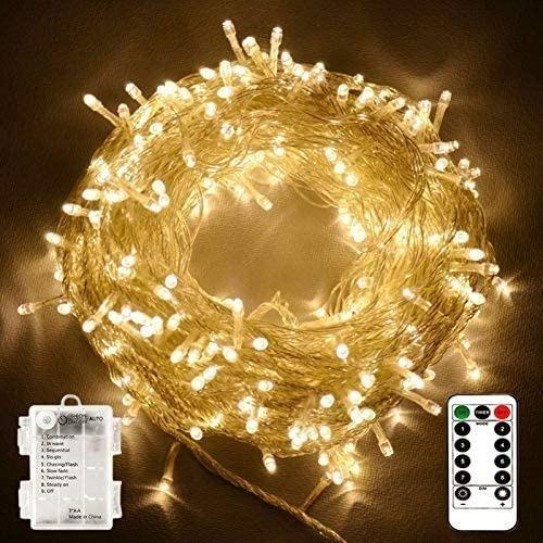 Remote and Timer 36ft 100 LED Outdoor Battery Fairy Lights String Lights for 