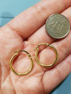 18k (750) loop earrings