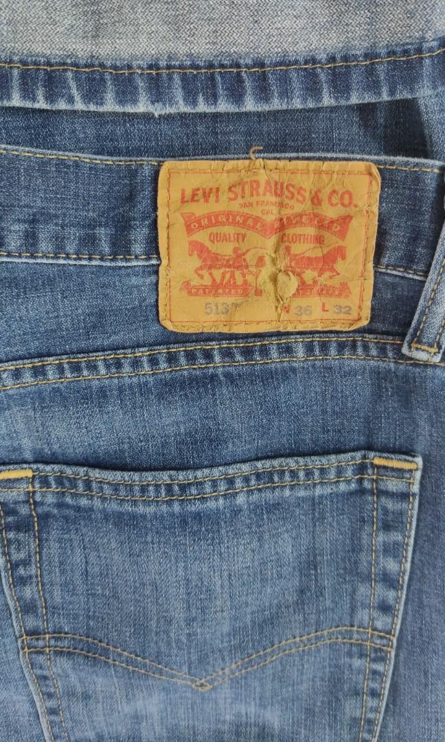 223. Levis 513 36x32 straight cut blue jean, Men's Fashion, Bottoms, Jeans  on Carousell