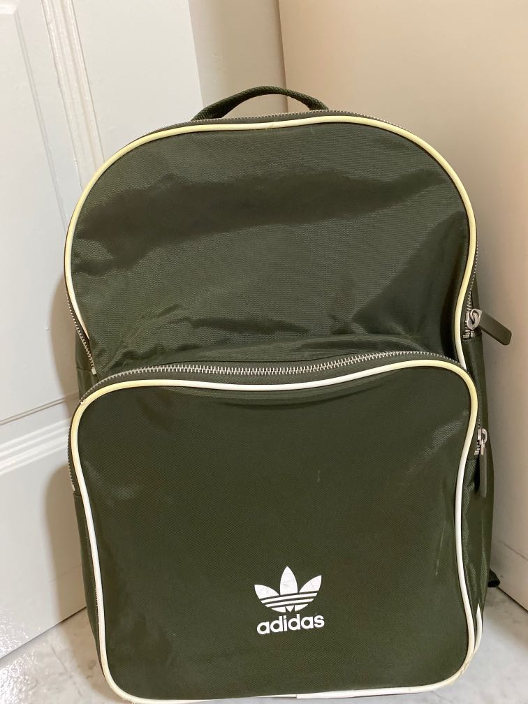 adidas army green backpack