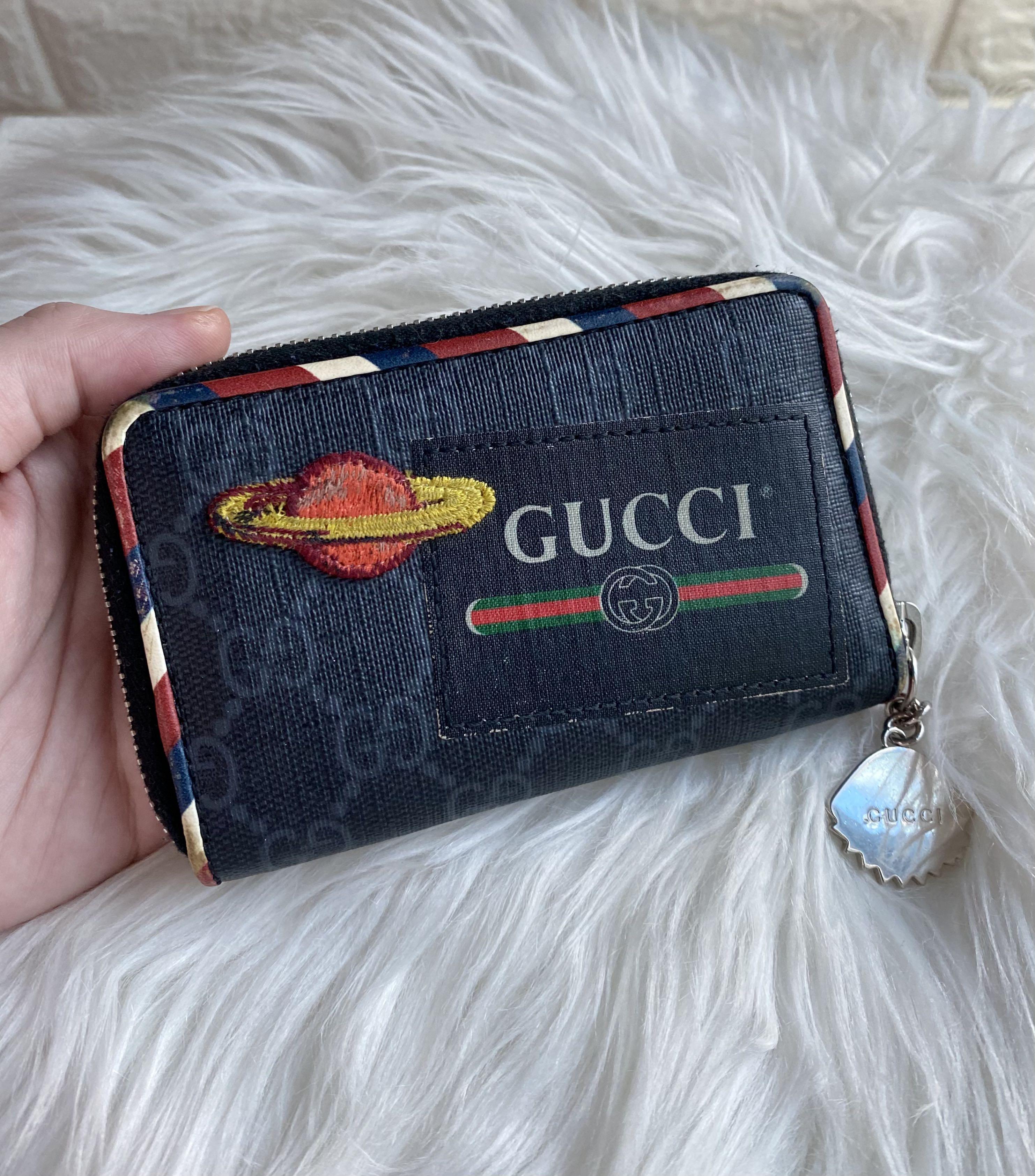 Night courrier gg supreme zip around wallet shop
