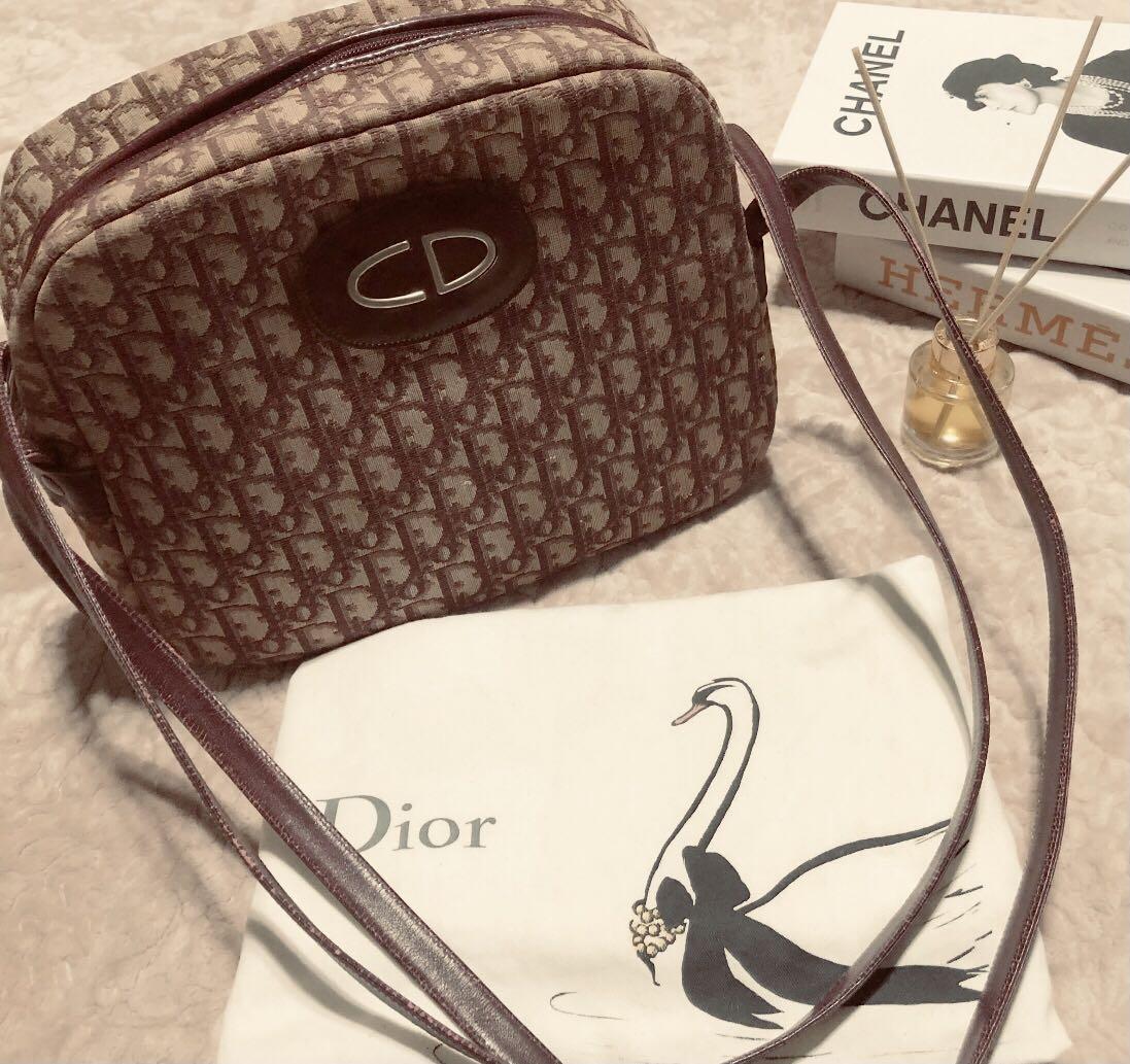 Vintage Christian Dior Trotter Pochette, Luxury, Bags & Wallets on Carousell
