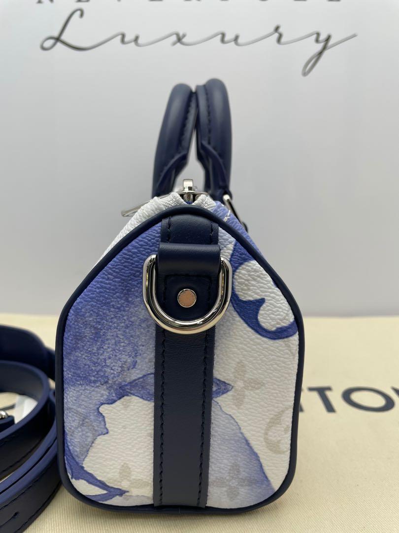 Louis Vuitton Bleu Monogram Ink Waterfall Keepall XS Bag - Yoogi's