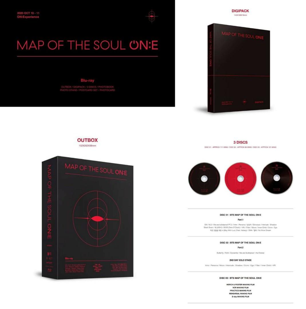 BTS MAP OF THE SOUL ON:E DVD / BLU-RAY MOTS ONE Weverse PREORDER