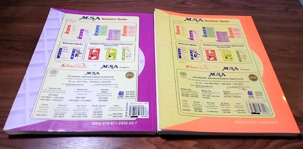 Bundle MSA Reviewers for HS Entrance Exam and National Achievement Test ...