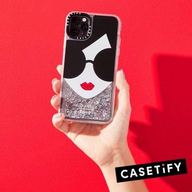 Casetify Stace Face By Alice Olivia Glitter Case For Iphone 11 Promax Mobile Phones Gadgets Mobile Gadget Accessories Cases Sleeves On Carousell