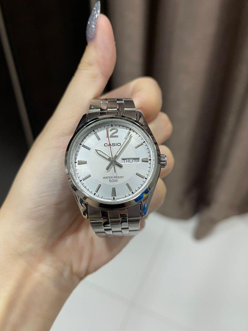 Casio Silver Chain Watch for Men Men s Fashion Watches