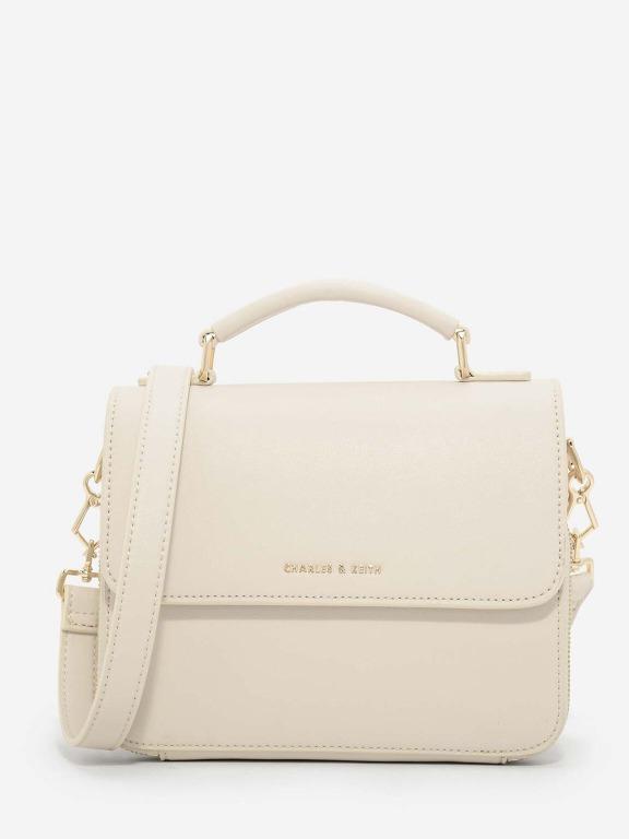 Charles & Keith BASIC FRONT FLAP CROSSBODY BAG (165 TND) ❤ liked