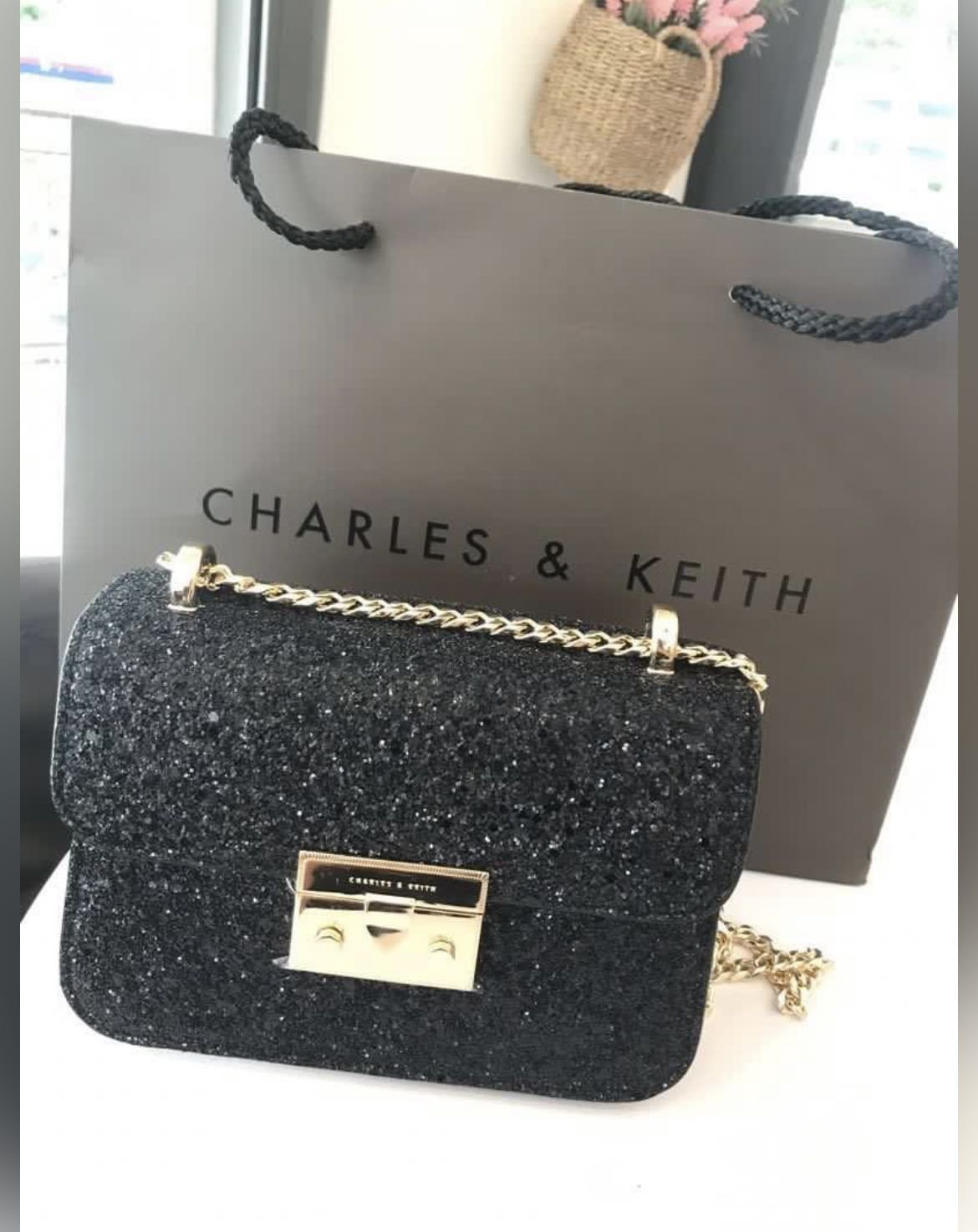 Charles and keith metropolis glitter sale