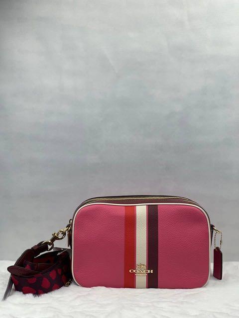 New Coach Jes Crossbody In Colorblock With Stripe