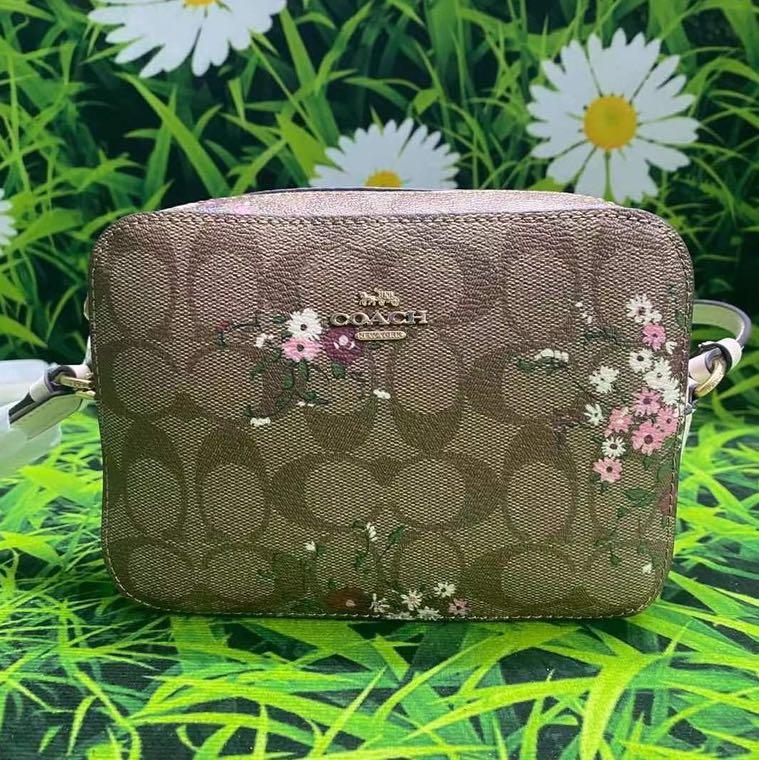 Coach signature floral crossbody sales