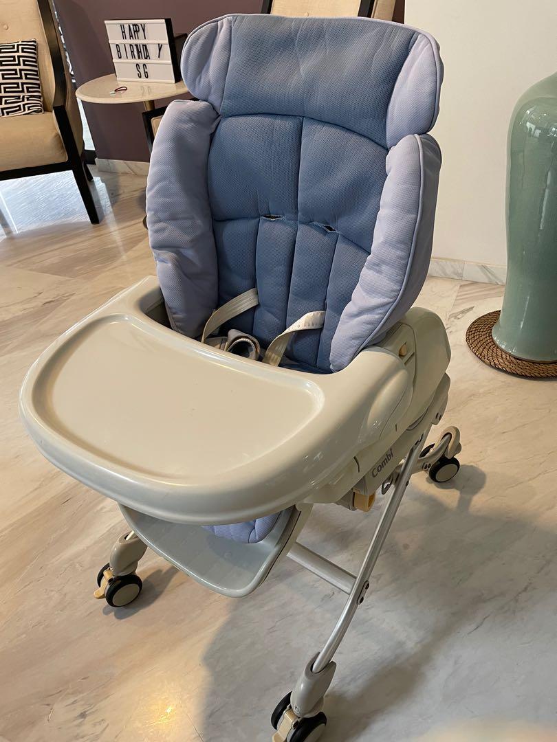 Combi Baby Rocker COMBI BABY ROCKER & HIGH CHAIR + UPGRADED 4 WHEELS MOVABLE, Babies ...