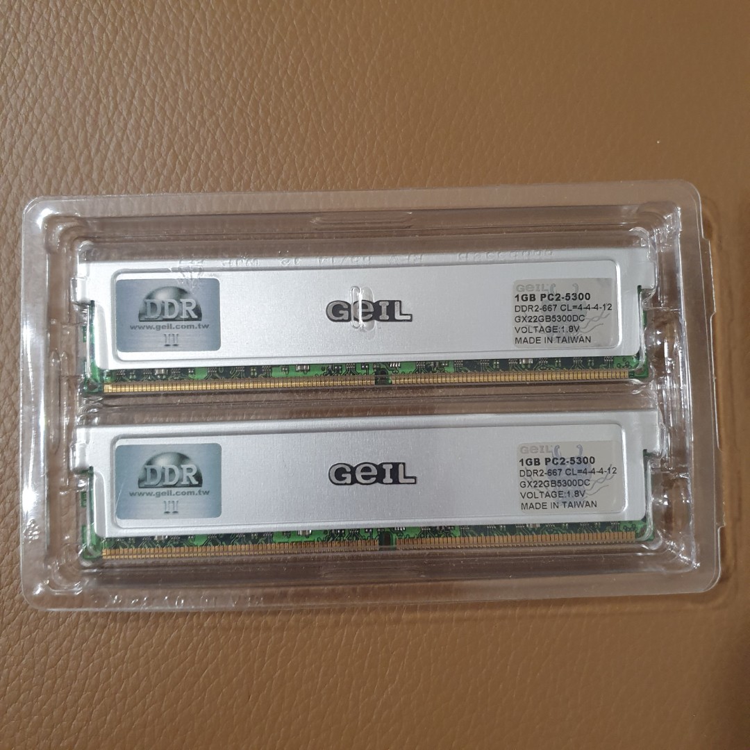 CPU RAM GEIL 2x1GB, Computers & Tech, Parts & Accessories, Computer ...