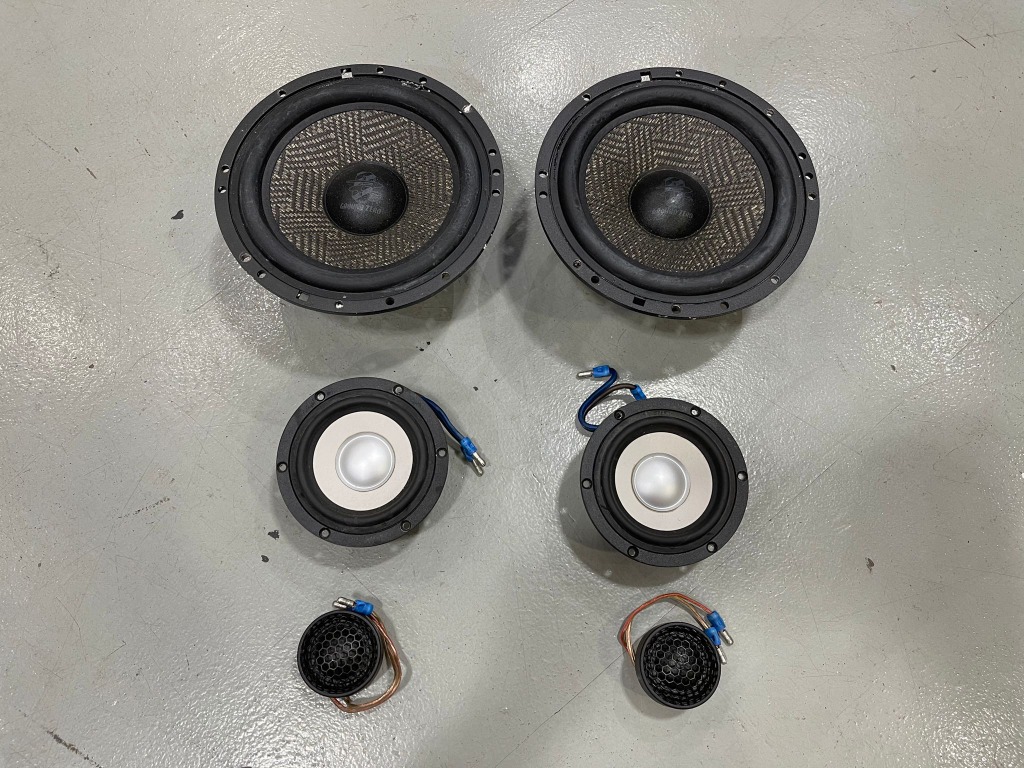 Ground Zero GZUT 25SQX Tweeter (With Ground Zero GZPM 80SQX Midrange ...