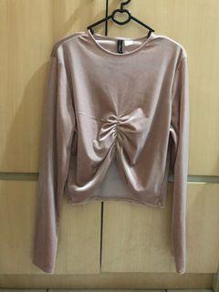 H&M longsleeves baby pink bludru