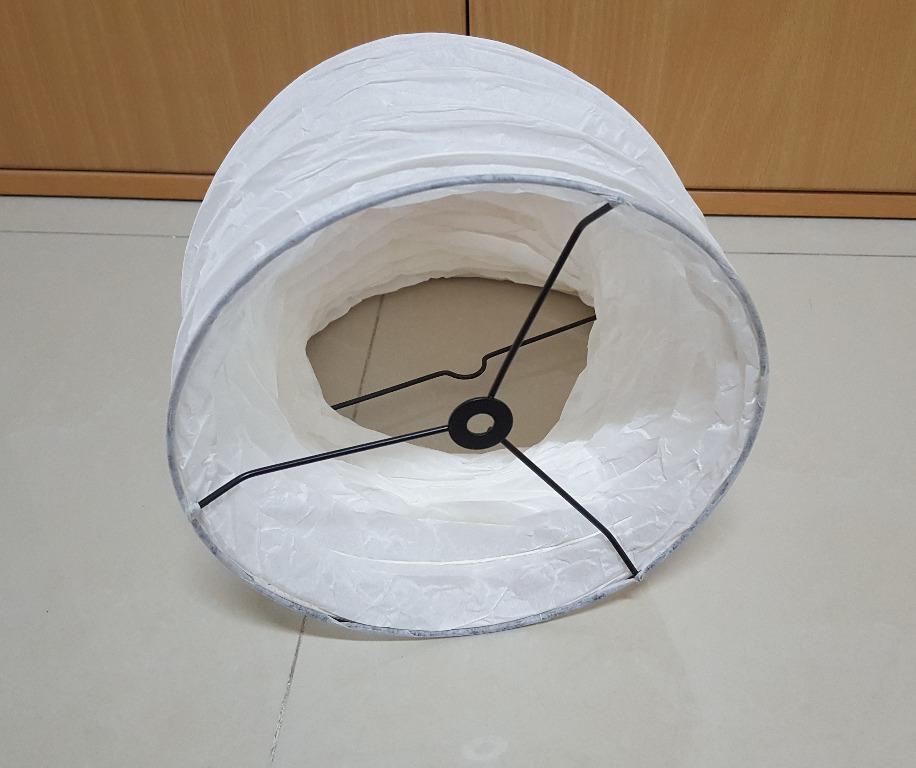 Ikea Handmade White Rice Paper Floor Lamp Shade Replacement, Selling