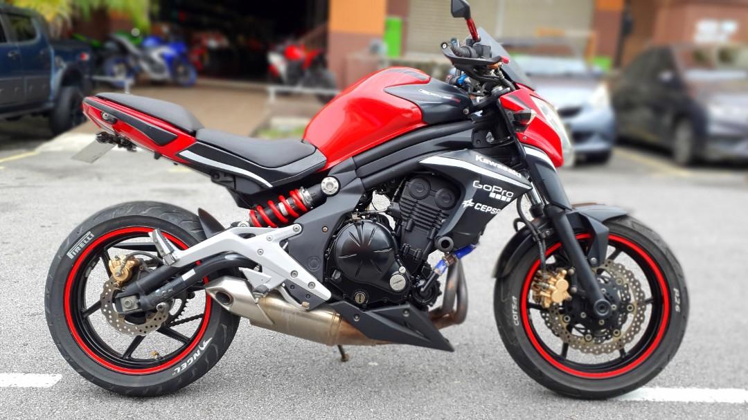 Kawasaki ER6N Red Phantom 2014 er 6n er6 er6f Motorbikes on Carousell