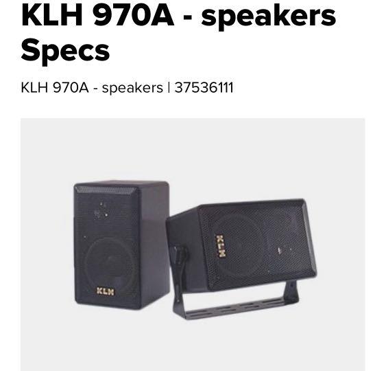Klh 970a review clearance