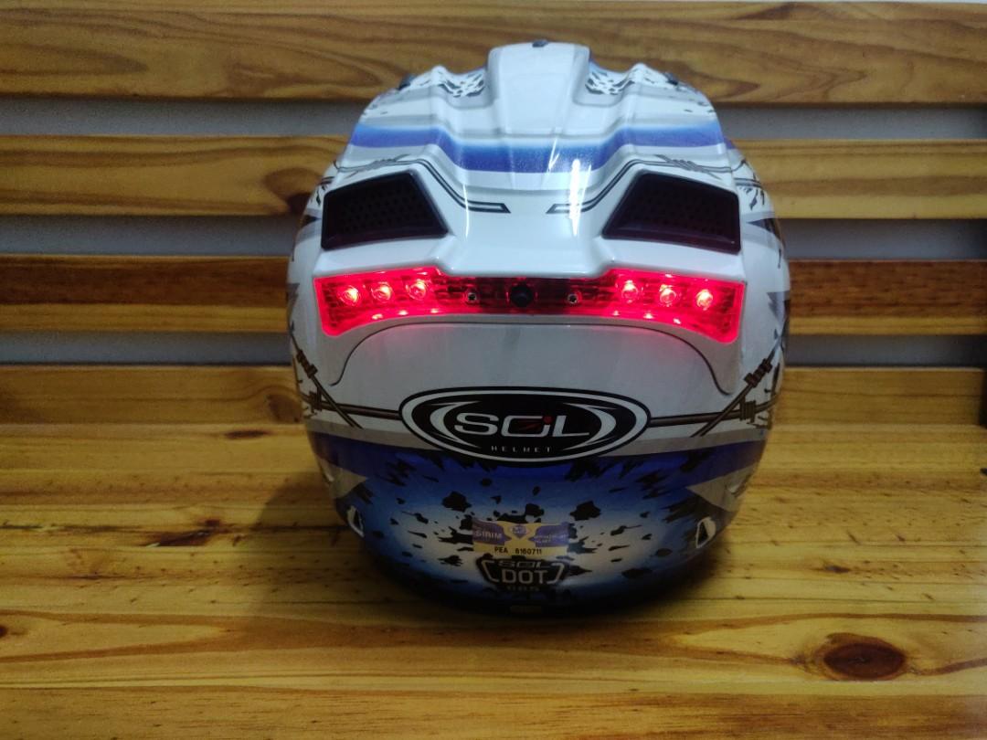 Sol helmets with led lights hotsell