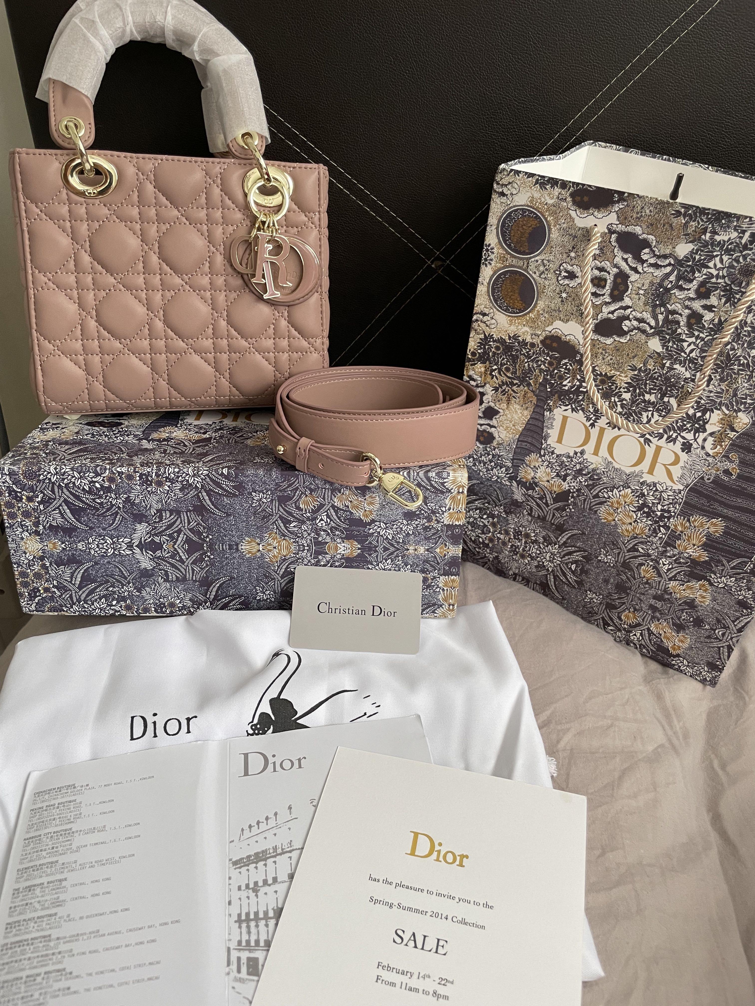 Túi xách Dior Lady bag siêu cấp da bê bóng màu hồng size 17cm  Túi xách  cao cấp những mẫu túi siêu cấp like authentic cực đẹp