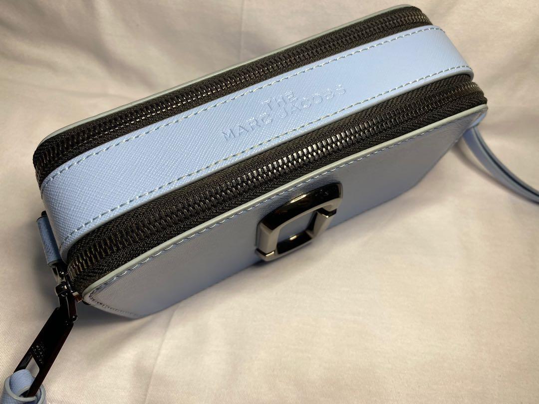Marc Jacobs Snapshot DTM Camera Bag Dreamy Blue in Saffiano