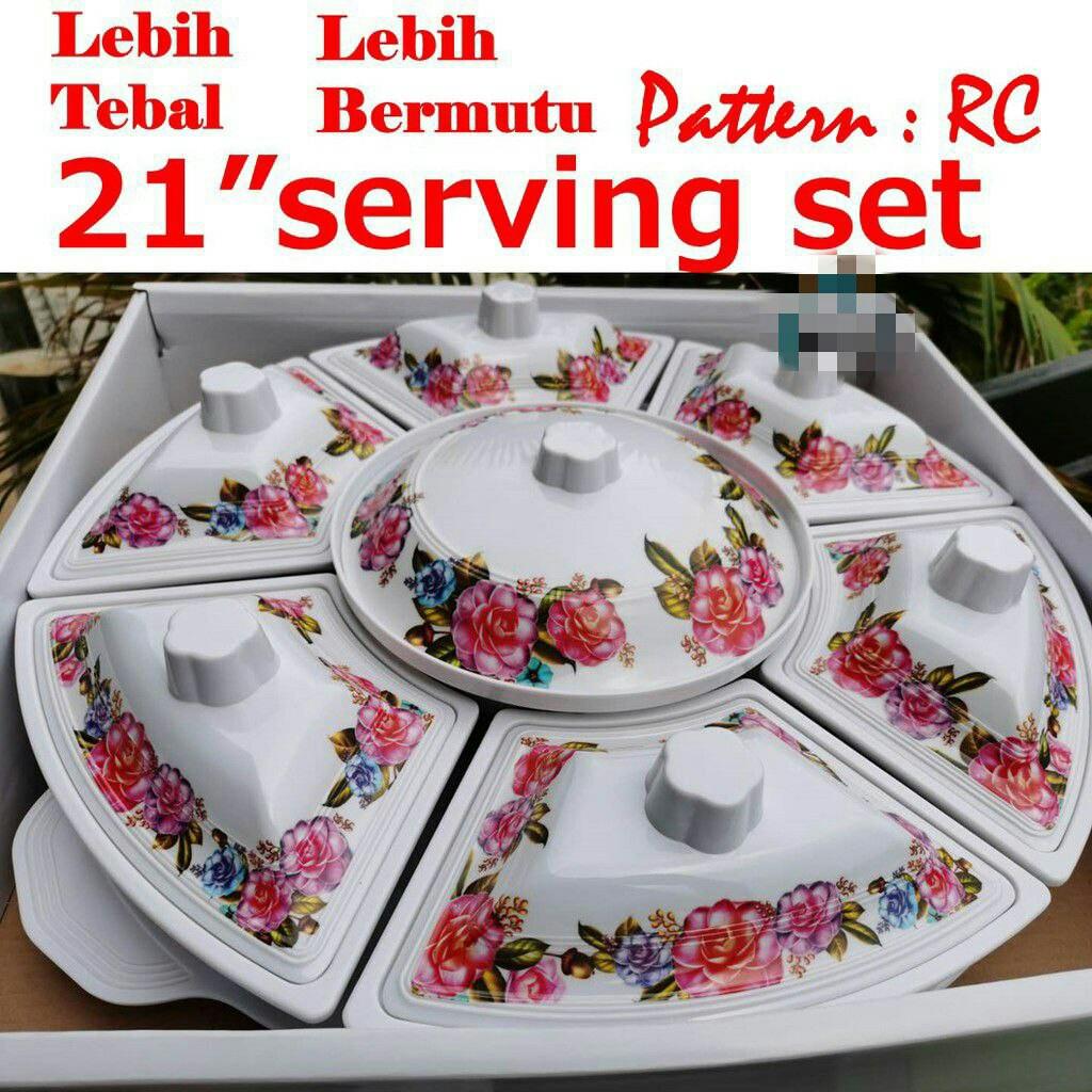 Melamine serving set store