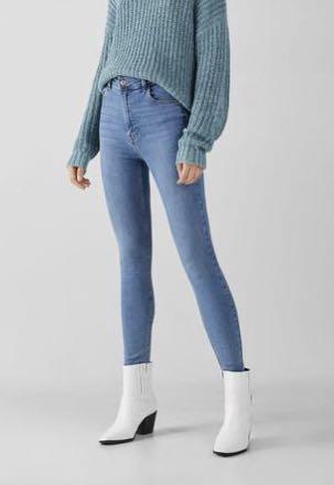 Dorothy Perkins Mid Rise High-Stretch Authentic skinny jeans in Black and Blue