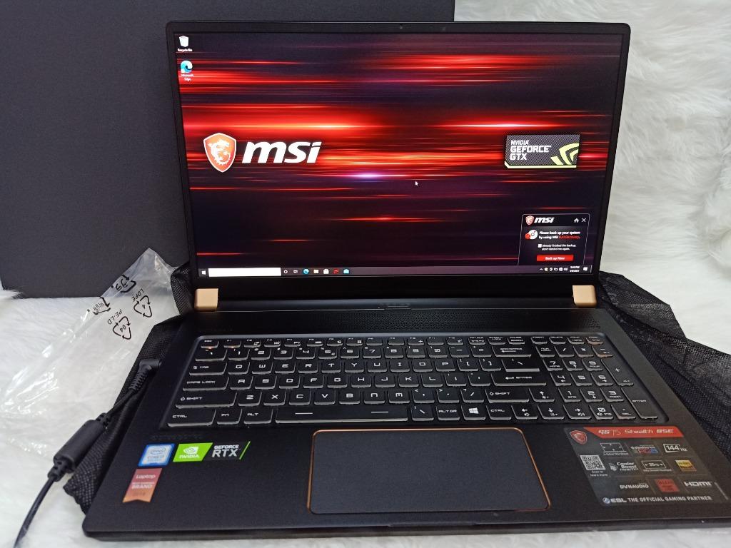 MSI GS75 STEALTH 8SE-204US (Intel Core i7-8750H, RTX2060/6GB GDDR6, 256GB  SSD, 16GB RAM, Computers & Tech, Laptops & Notebooks on Carousell