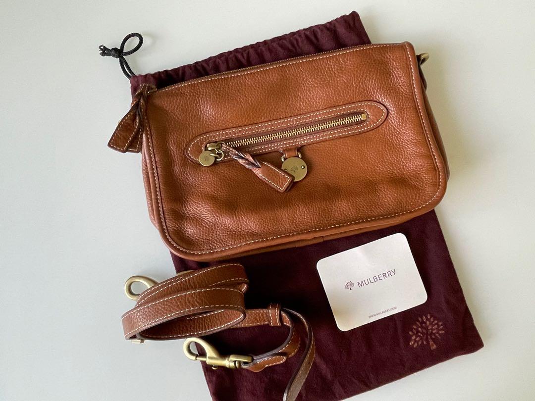 Mulberry Somerset Small Satchel Shoulder Messenger in Oak Pebbled