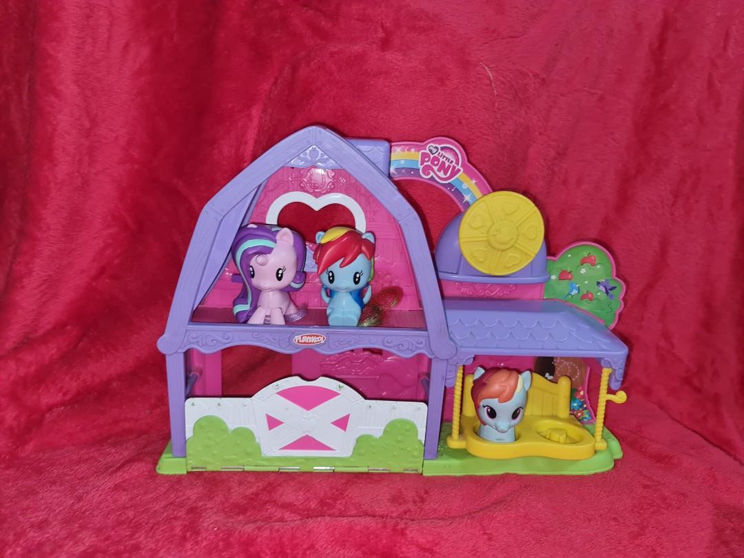 My Little Pony Park Slide House With 3 Mlp Characters, Hobbies & Toys, Toys  & Games On Carousell
